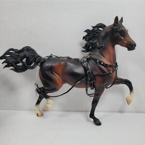 Retired Breyer Huckleberry Bey #472 Collectible Horse with Accessories